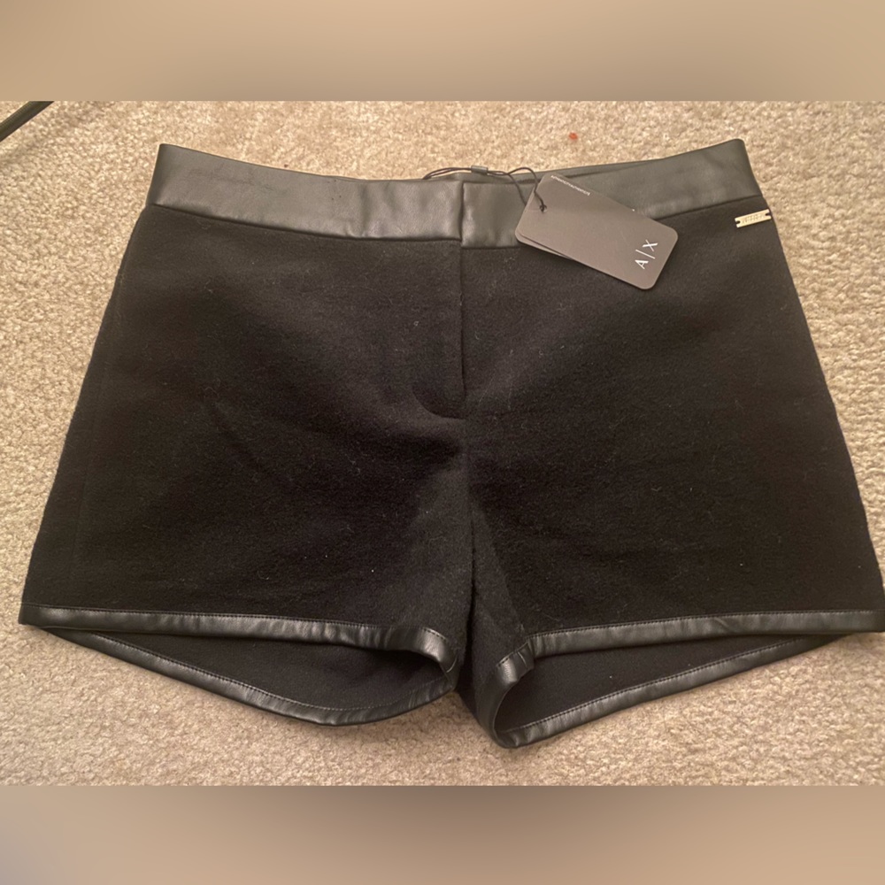 Women’s Black wool shorts